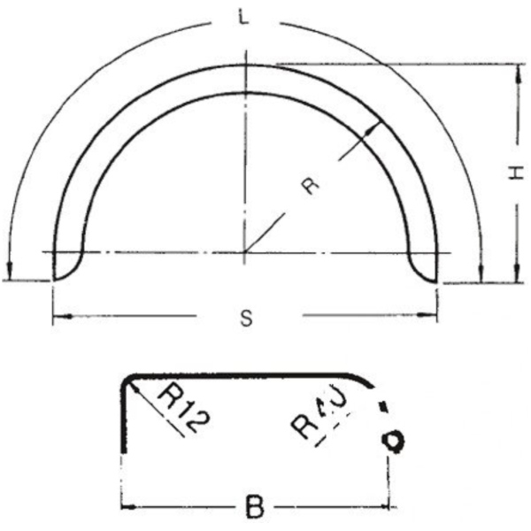 Rear fender galvanised HK241212