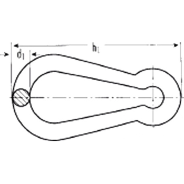 carabinerhaken galvanised. 80X8_1