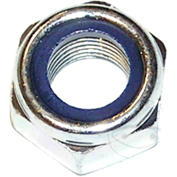 Hex nut m8 din985 plated steel 4044325982388
