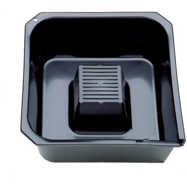 Oil drain pan black
