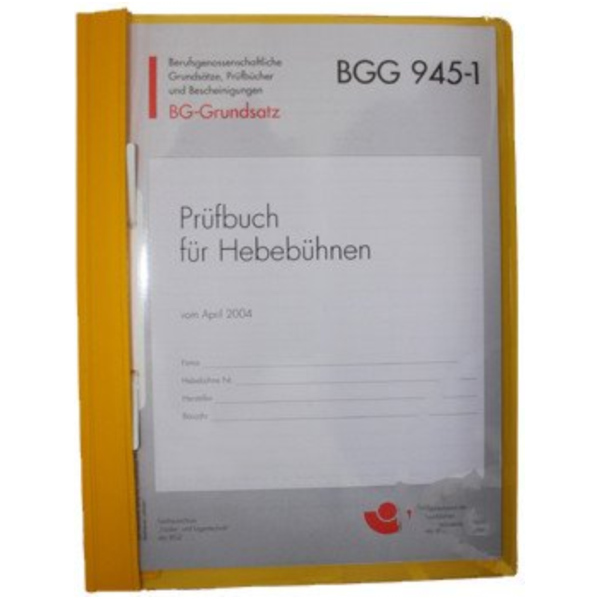 PRUEFBUCH für.HEBEBUEHNE