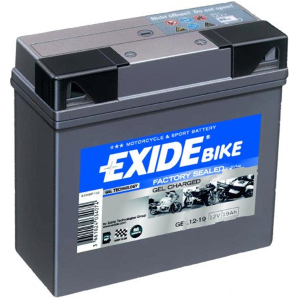 Motorcycle Battery GEL 519901 EXIDE fitting for BMW R ABS Doppelzündung 1150 R22 2003, 95 PS, 70 kw