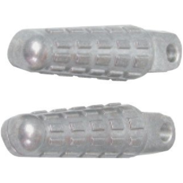 Fussrasten Satz silber hinten