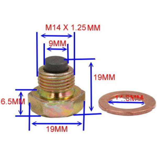 Magnetic oil drain plug jmp BC260010C_1