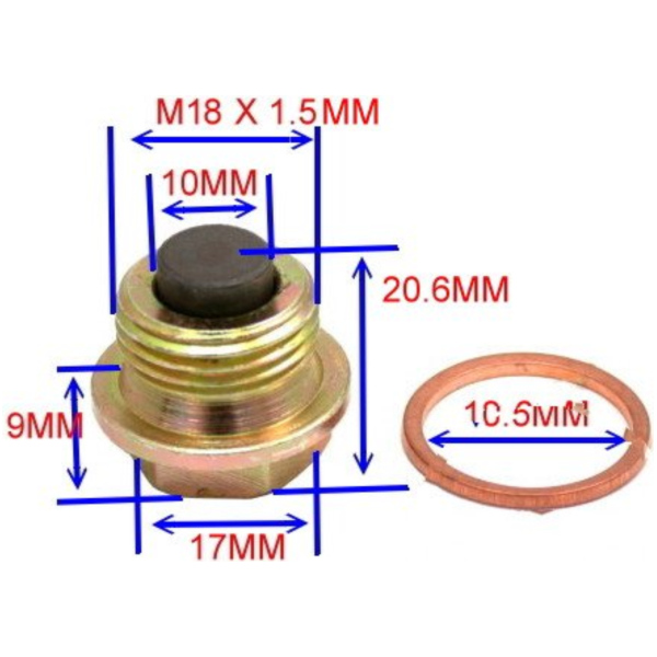 Magnetic oil drain plug jmp BC260011C_1