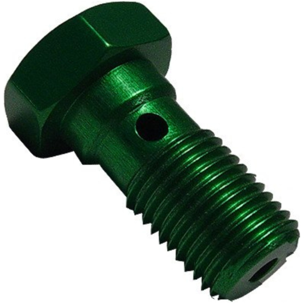Banjo bolt single m10x1.00 green