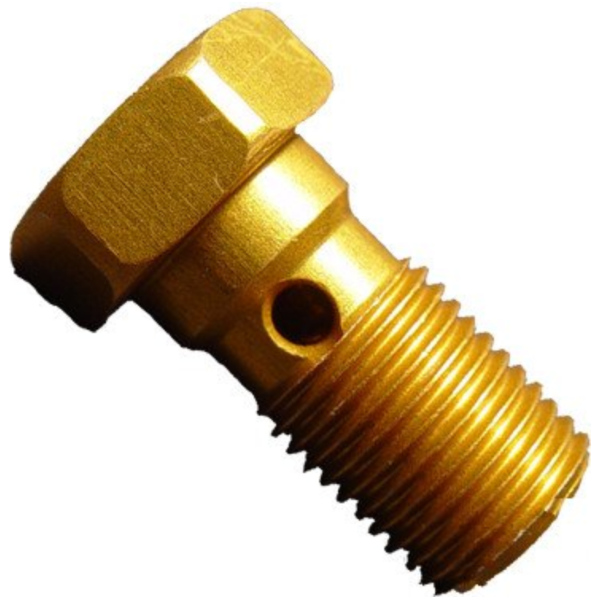 Banjo bolt single m10x1.00 gold
