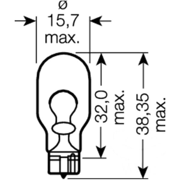 Bulb 12v 16w w2.1x9.5d_1