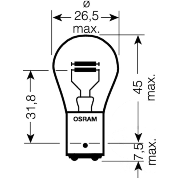 Lampe 12V21/5W BAY15D 7528ULT_1