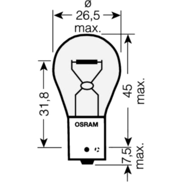 Bulb 12v21w bau15s twin blister pack_2