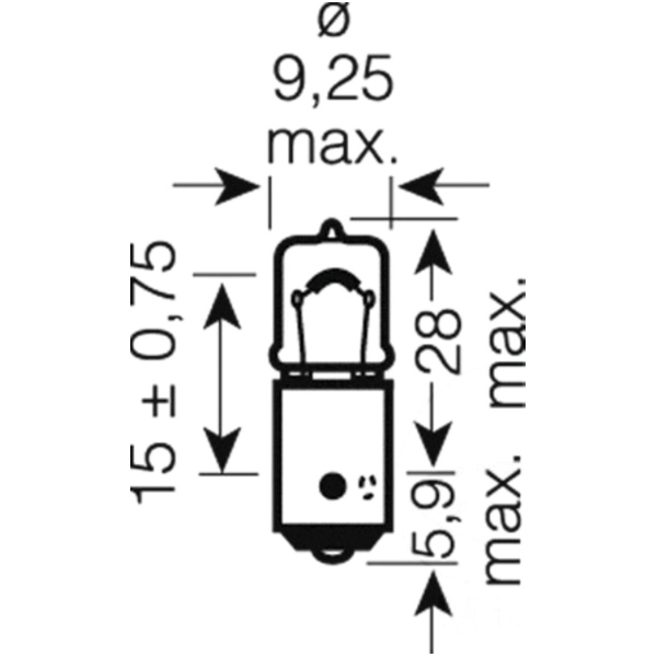 Bulb 12vh6w bax9s 64132ULT_2