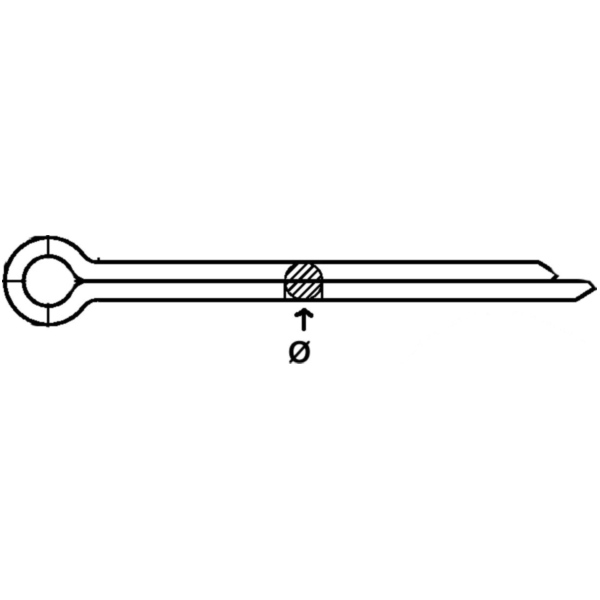 Split pin galv 4x40mm_1