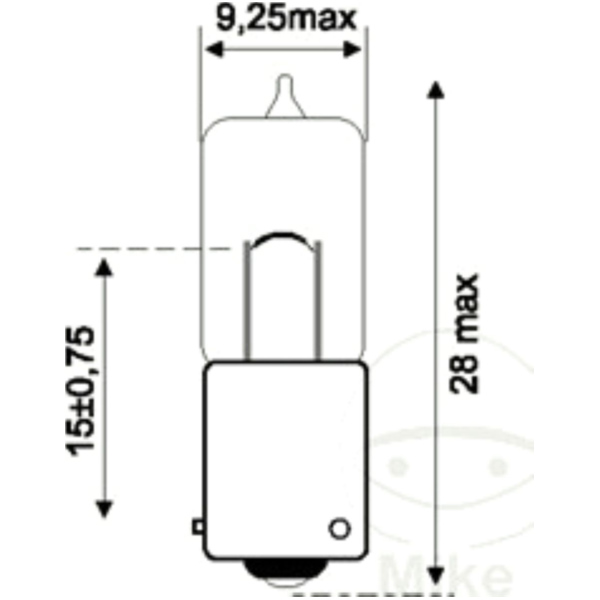 Bulb 12v6w bax9s jmp_2