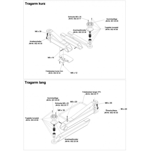 FUSSABWEISER LANGER Arm_1