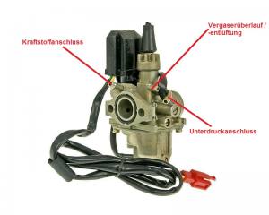 carburetor for Kymco, SYM, Honda, Peugeot vertical w/ Gurtner carburetor 17150