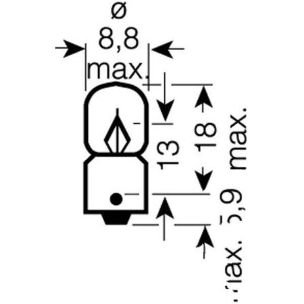 Bulb 12v2w ba9s_1