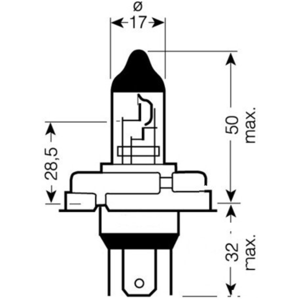 Bulb 12v45/40w single blister pack_2