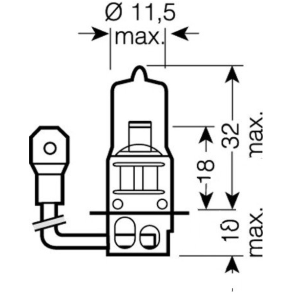 Bulb h3 12v55w single blister pack_1