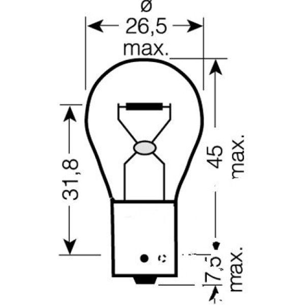 Bulb 12v21w bau15s g ct 4027289003764_1