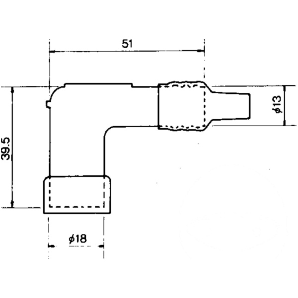 Zündkerzenstecker LD05F schwarz NGK_1