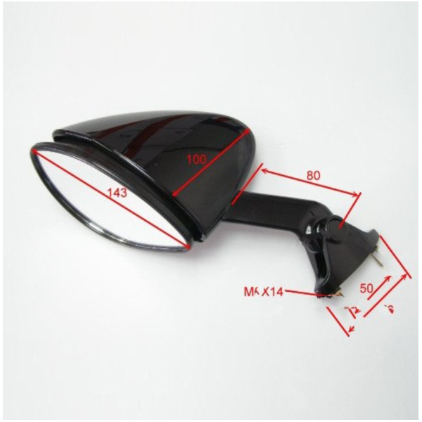 Mirror black right JMP BA19K0036BR_1