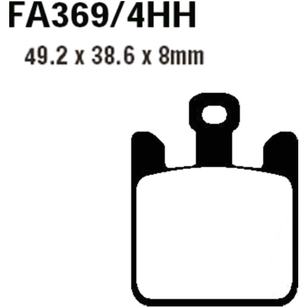 Brake pads sintered hh ebc FA3694HH