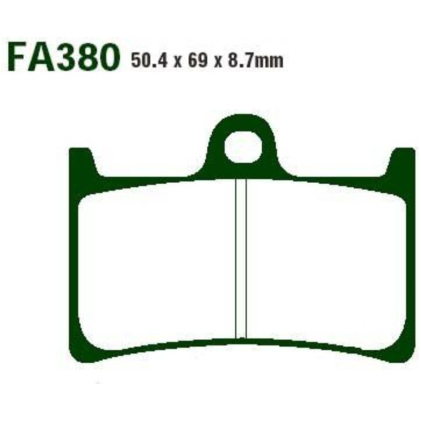 Brake pads sintered gpfax ebc GPFAX380HH