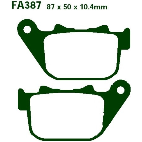 Brake pads std ebc FA387