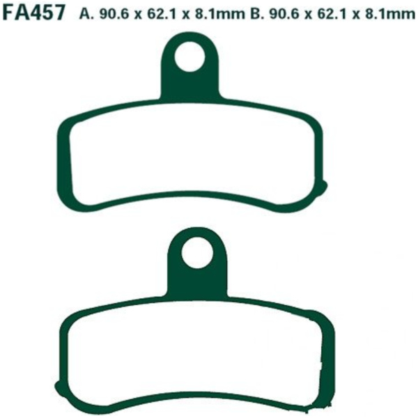 Brake pads sintered hh ebc FA457HH