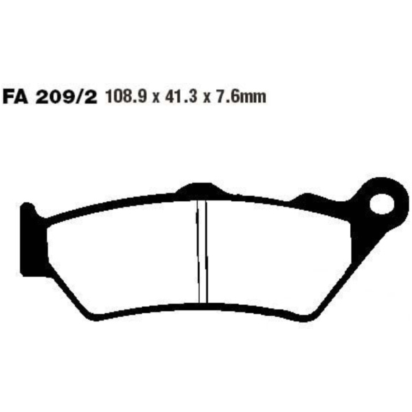 Bremsbeläge Bremsklotz Standard EBC FA2092 passend für BMW F 850 ABS DTC 850 K81 2021, 48 PS, 35 kw