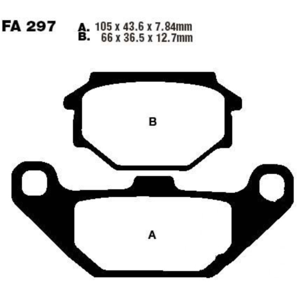Bremsbeläge Bremsklotz Standard EBC FA297