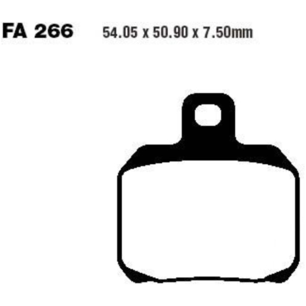 Bremsbeläge Bremsklotz Standard EBC FA266 passend für Ducati 999 Biposto/Monoposto 999 H400AA 2003, 136 PS, 100 kw