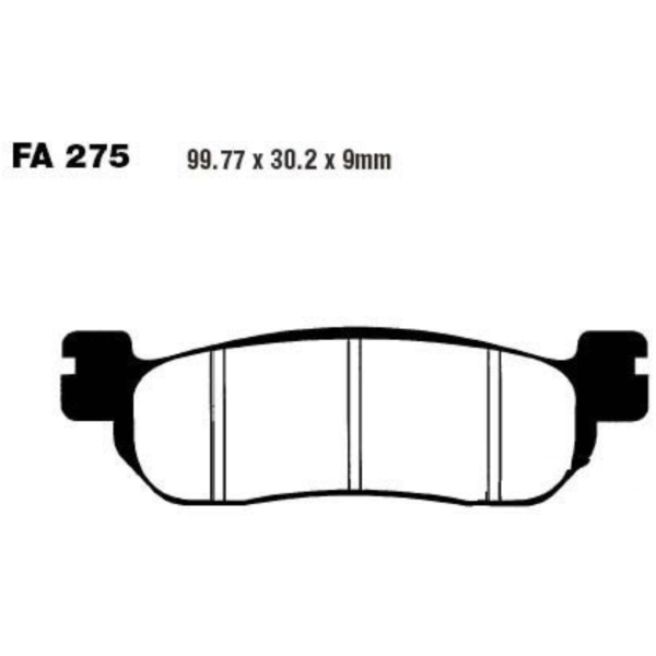 Brake pads carbon scooter ebc SFAC275