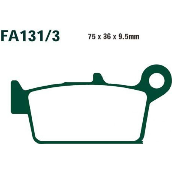 Brake pads scooter sintered hh ebc SFA1313HH