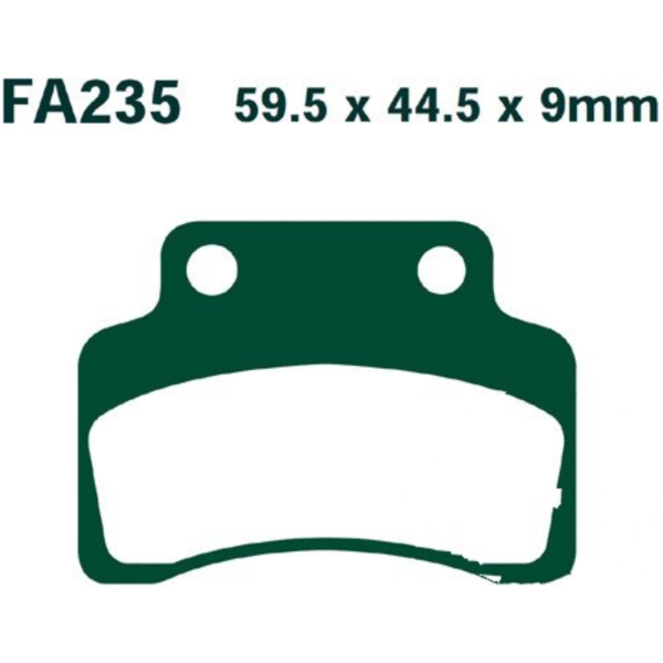 Brake pads carbon scooter ebc SFAC235 fitting for Generic XOR  125  2005, 6,9 PS, 5,1 kw