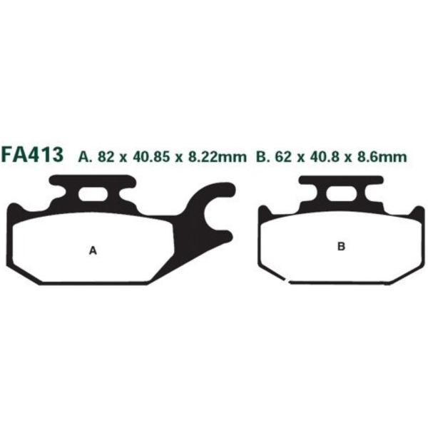 Brake pads sintered r ebc FA413R