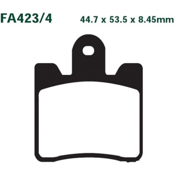 Brake pads sintered hh ebc FA4234HH fitting for Yamaha FJR ABS Elektronisches Fahrwerk 1300 RP286 2019, 146,2 PS, 107,5 kw