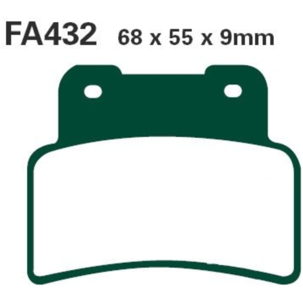 Brake pads std ebc FA432 fitting for Aprilia Dorsoduro  750 SM000/SMA00/SMC00 2013, 91 PS, 67 kw