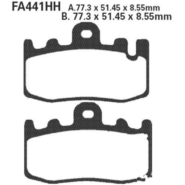 Brake pads sintered hh ebc FA441HH