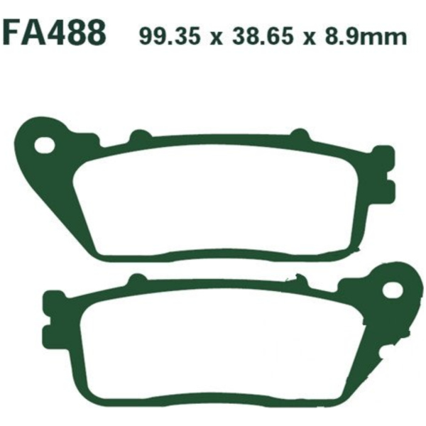 Bremsbeläge Bremsklotz Sinter HH EBC FA488HH