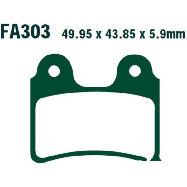 Brake pads std ebc FA303TT fitting for Gas Gas TXT Rookie 80  2007, 9 PS, 6,5 kw