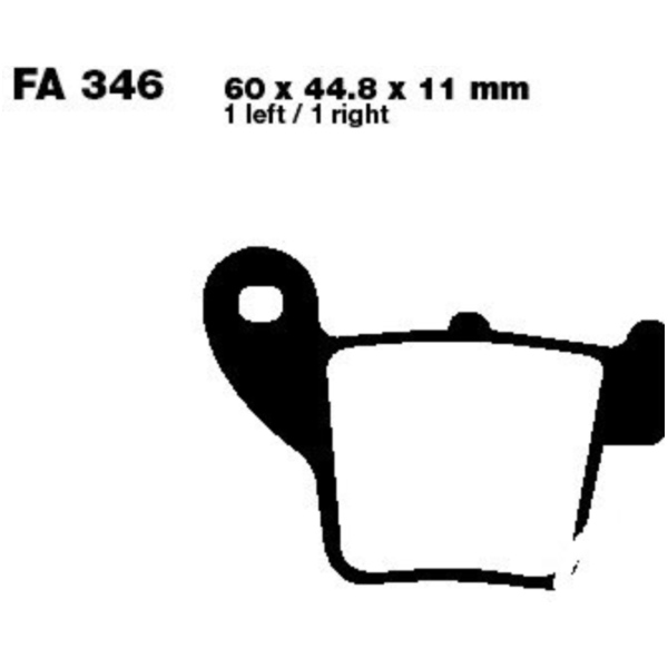 Bremsbeläge Bremsklotz Standard EBC FA346TT