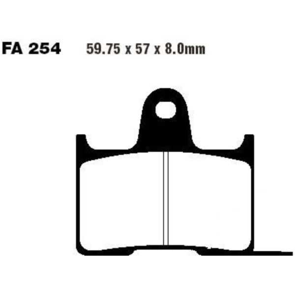 Brake pads sintered hh ebc FA254HH