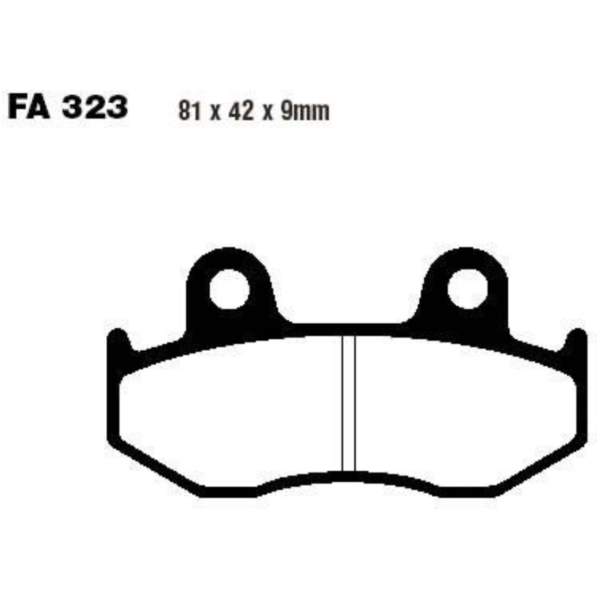 Brake pads scooter ebc SFA323 fitting for Honda SES Dylan 150 KF05A 2004, 