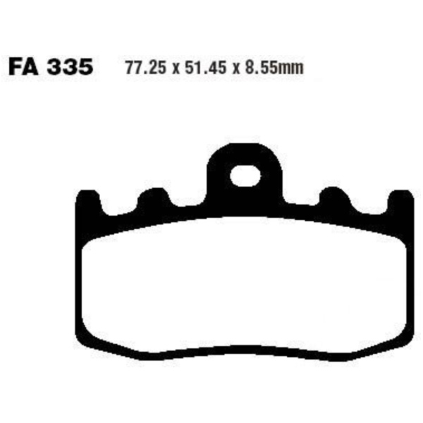 Bremsbeläge Bremsklotz Sinter HH EBC FA335HH passend für BMW R ABS 1200 R1ST/K28 2006, 110 PS, 81 kw