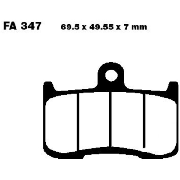 Brake pads sintered hh ebc FA347HH