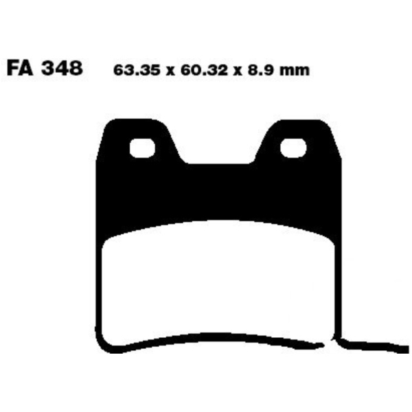 Bremsbeläge Bremsklotz Sinter HH EBC FA348HH