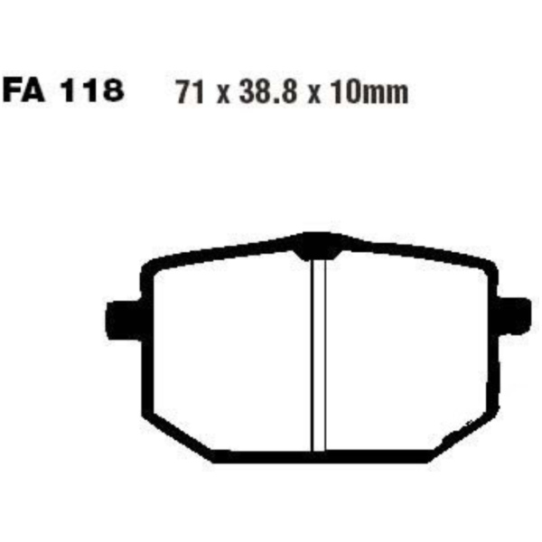 Brake pads std ebc FA118