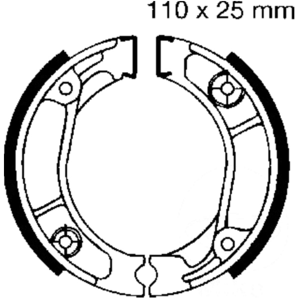 Brake shoes inc springs ebc H304