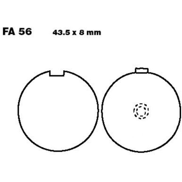 Brake pads std ebc FA056